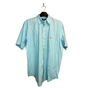 Polo Ralph Lauren Men's Size XXLT Classic Fit Short Sleeve Button Up Shirt